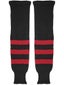 K1 Two-Tone Ice Hockey Socks - Black & Red